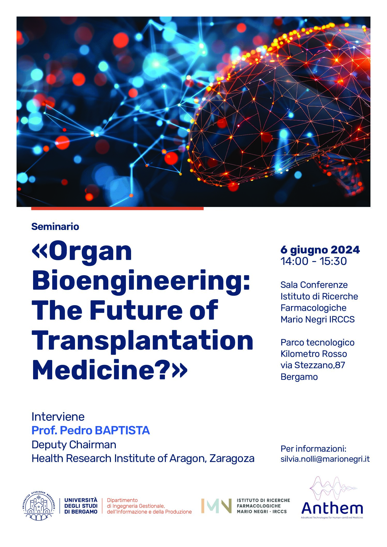 Seminario «Organ Bioengineering: The Future of Transplantation Medicine?»