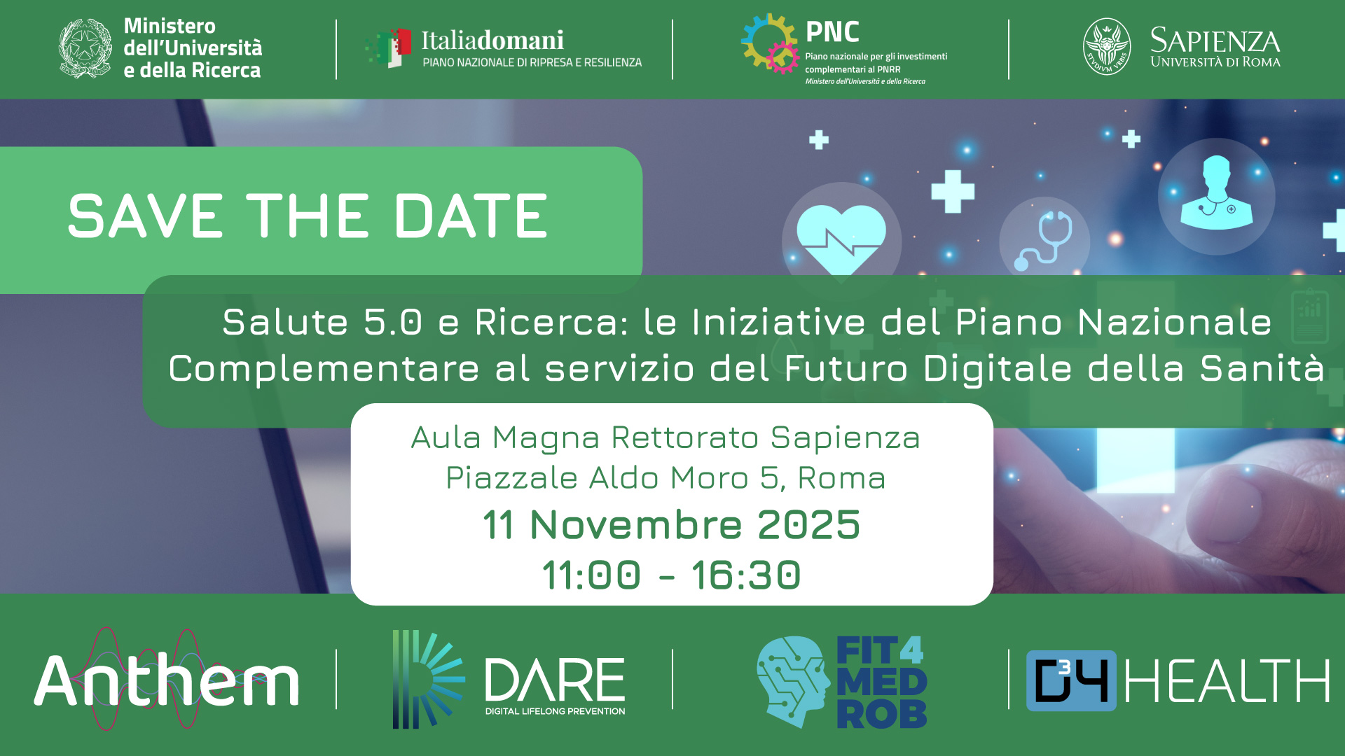 Salute 5.0 e Ricerca: le iniziative del Piano Nazionale Complementare al servizio del Futuro Digitale della Sanità